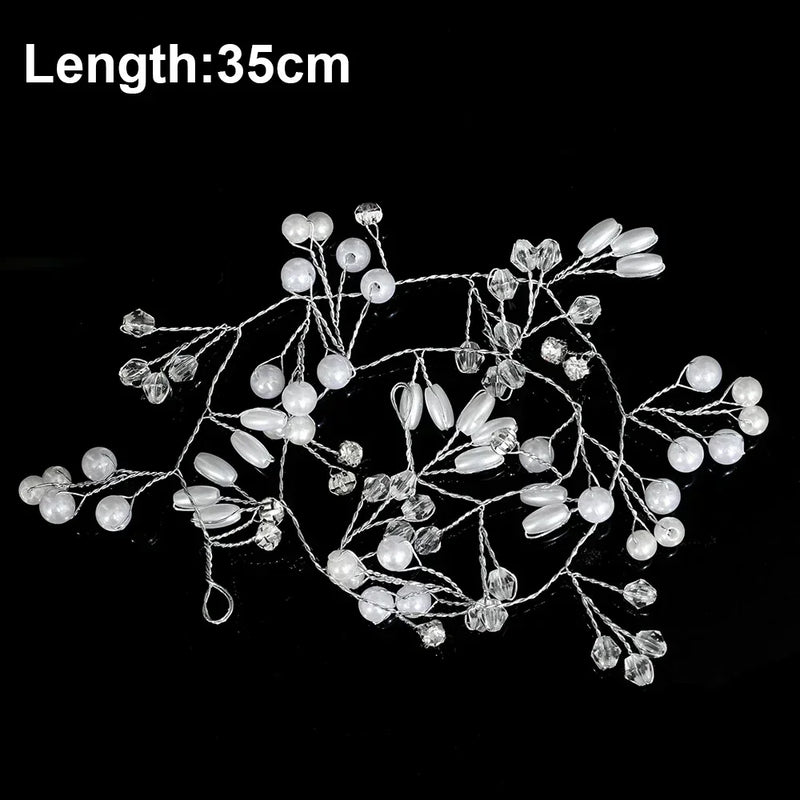 Elegant Pearl Crystal Hairpin Wedding Bridal U-shaped Metal Hair Comb Forks for Women Hairstyle Clips Jewelry Accessories 20pcs