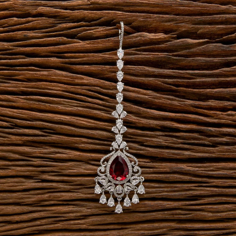 Stonefans Elegant Zircon Maang Tikka for Women Indian Head Jewelry Ethnic Headdress Water Drop Bridal Forehead Chain Handcrafted