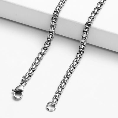 HNSP Stainless Steel Chain Necklace For Men Jewelry Pendant Accessories Male Neck Chains