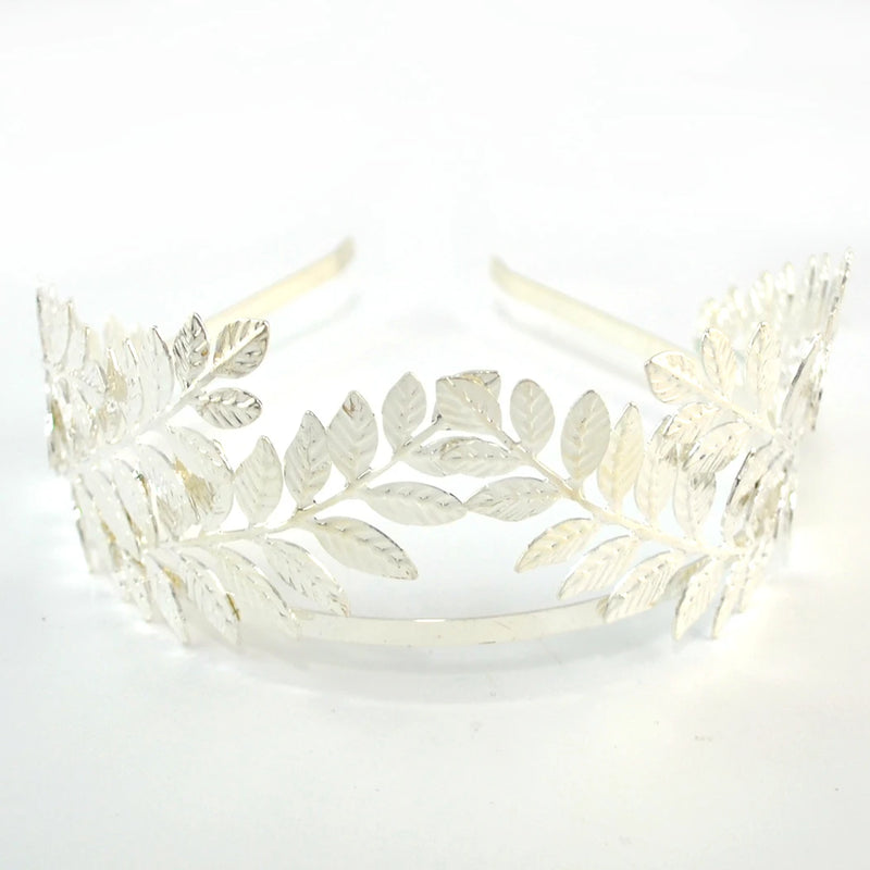 Bridal Hair Comb Greek Roman Baroque Goddess Olive Leaf Branch Headband Crown Headdress Bride Wedding Headband Jewelry