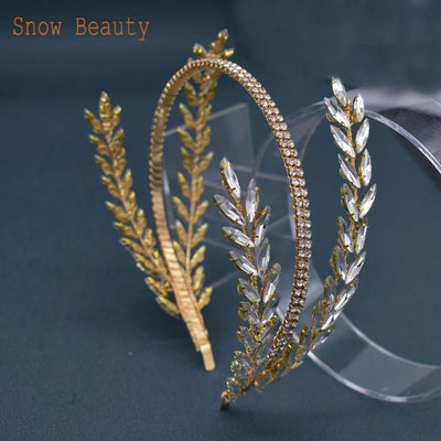 DZ030 Luxury Rhinestone Wedding Headband Bridal Headpieces Hair Accessories for Brides Women and Girls Bridesmaids Headdress