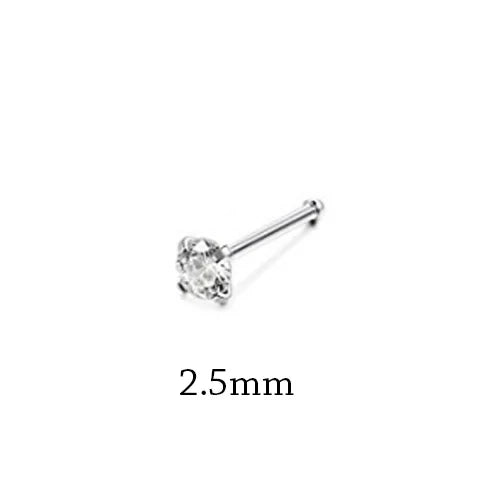 1Piece Surgical Steel Crystal CZ Nose Ring L Shape Nose Studs Square Nostril Nose Piercing Body Jewelry Nariz Lote For Women