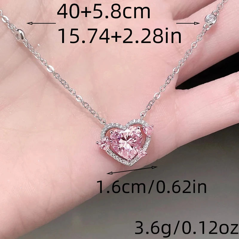 New Red Heart Patchwork Star Tassel Necklaces Women Premium Sense Sweet Cool Y2K Luxury Hundred Necklace Party Jewelry Gifts