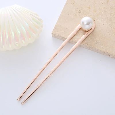 Korean New Hairpin Hair Sticks Heart Geometric Metal Trendy Metal Hair Accessories Headwear Hairstyle For Women Girls Jewelry