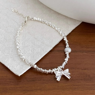 VENTFILLE 925 Sterling Silver Zircon Love Heart Bracelet For Women Bowknot Stars Bead Snake Bone Chain Jewelry Gift Dropship