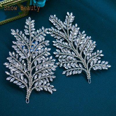 DZ110 1/2 PCS Luxury Bridal Headwear Rhinestone Women Tiaras Princess Hair Accessories Wedding Headpiece Bridesmaid Hair Jewelry