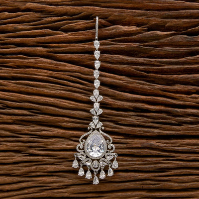 Stonefans Elegant Zircon Maang Tikka for Women Indian Head Jewelry Ethnic Headdress Water Drop Bridal Forehead Chain Handcrafted